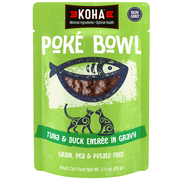 Koha Pet Food Koha Pet Food Poké Bowl - Tuna & Duck Entrée in Gravy for Cats