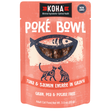 Koha Pet Food Koha Pet Food Poké Bowl - Tuna & Salmon Entrée in Gravy for Cats