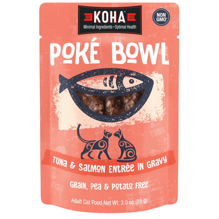Koha Pet Food Koha Pet Food Poké Bowl - Tuna & Salmon Entrée in Gravy for Cats