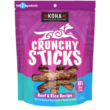 Koha Pet Food Koha Crunchy Sticks - Beef & Rice Recipe