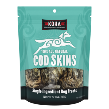 Koha Pet Food Koha 100% All Natural Cod Skins