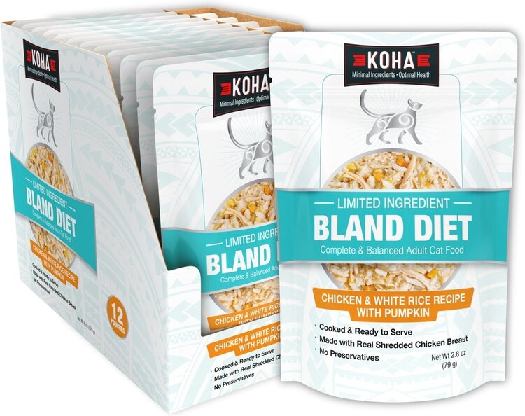 Koha Pet Food Koha Pet Food Limited Ingredient Bland Diet - Chicken & White Rice Recipe with Pumpkin Adult Cat Food