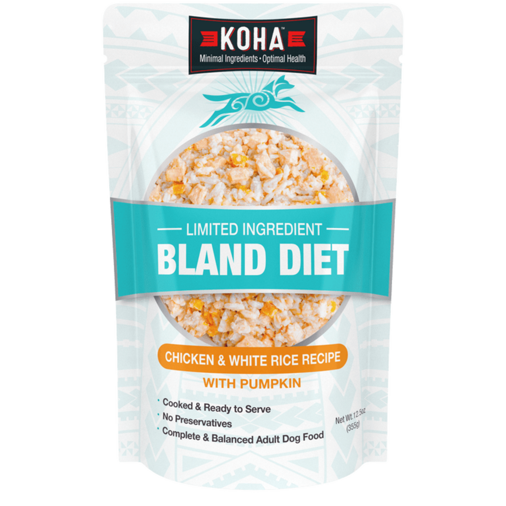 Koha Pet Food Koha Pet Food Limited Ingredient Bland Diet - Chicken & White Rice Recipe with Pumpkin Adult Dog Food