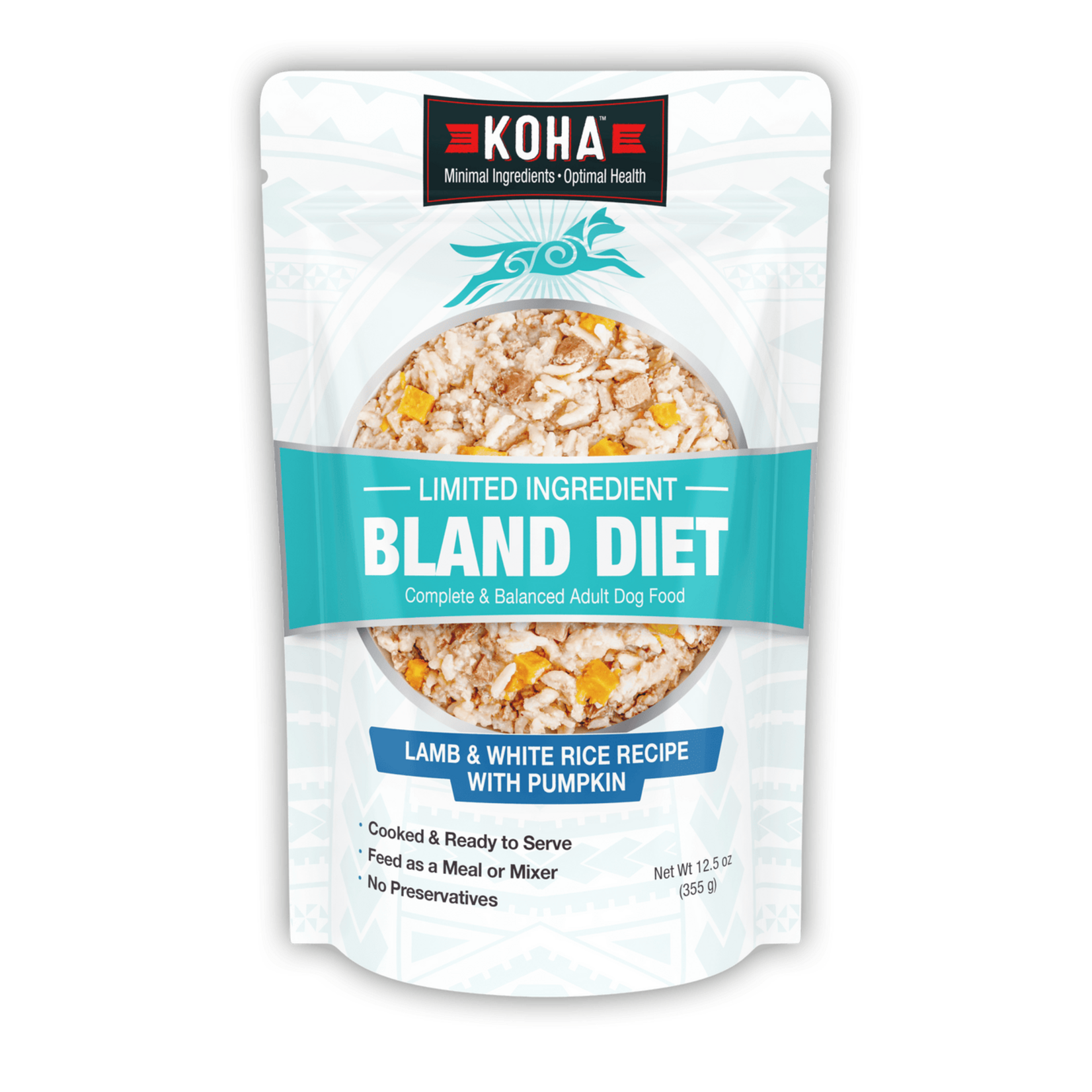 Koha Pet Food Koha Pet Food Limited Ingredient Bland Diet - Lamb & White Rice Recipe with Pumpkin Adult Dog Food