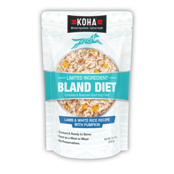Koha Pet Food Koha Pet Food Limited Ingredient Bland Diet - Lamb & White Rice Recipe with Pumpkin Adult Dog Food