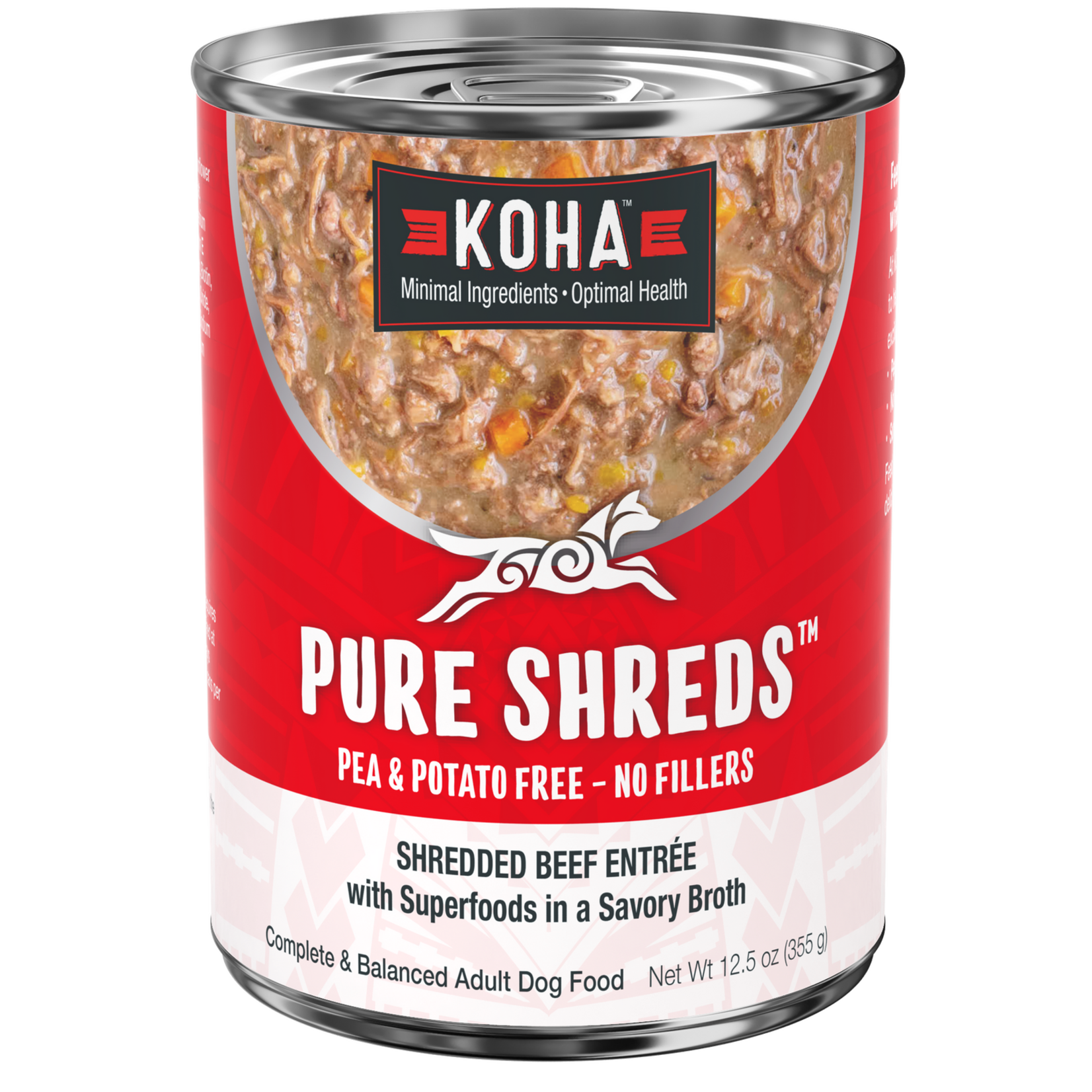 Koha Pet Food Koha Pet Food Pure Shreds - Shredded Beef Entrée for Dogs