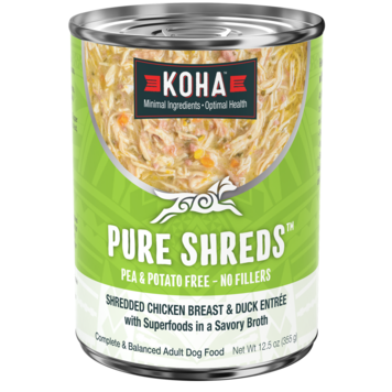 Koha Pet Food Koha Pet Food Pure Shreds - Shredded Chicken Breast & Duck Entrée for Dogs