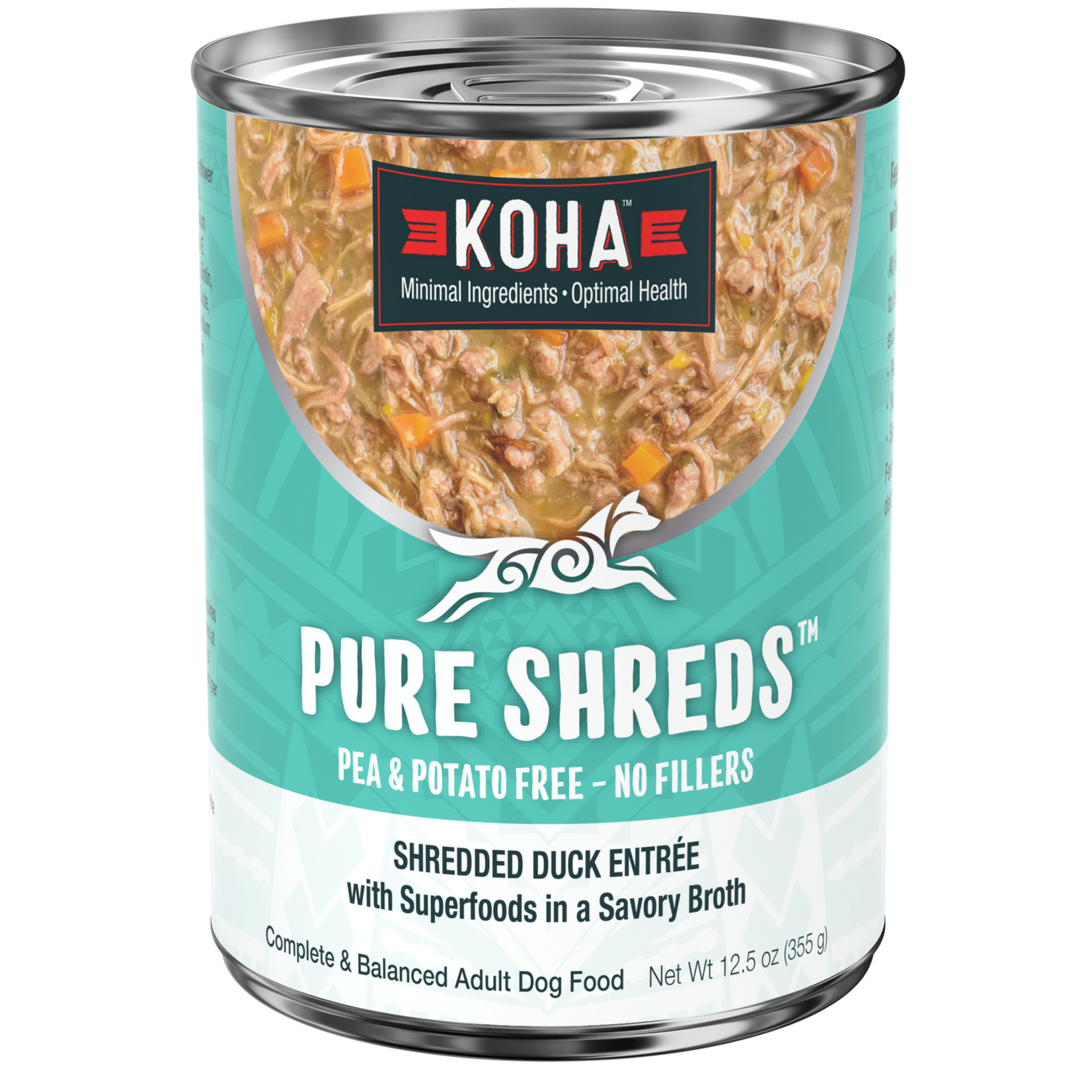 Koha Pet Food Koha Pet Food Pure Shreds - Shredded Duck Entrée for Dogs