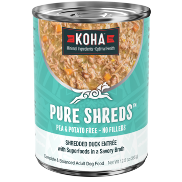 Koha Pet Food Koha Pet Food Pure Shreds - Shredded Duck Entrée for Dogs