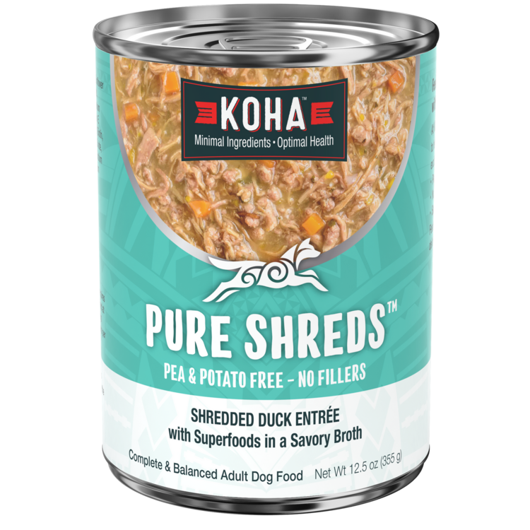 Koha Pet Food Koha Pet Food Pure Shreds - Shredded Duck Entrée for Dogs