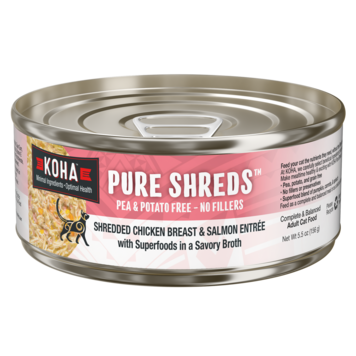 Koha Pet Food Koha Pet Food Pure Shreds - Shredded Chicken Breast & Salmon Entrée for Cats