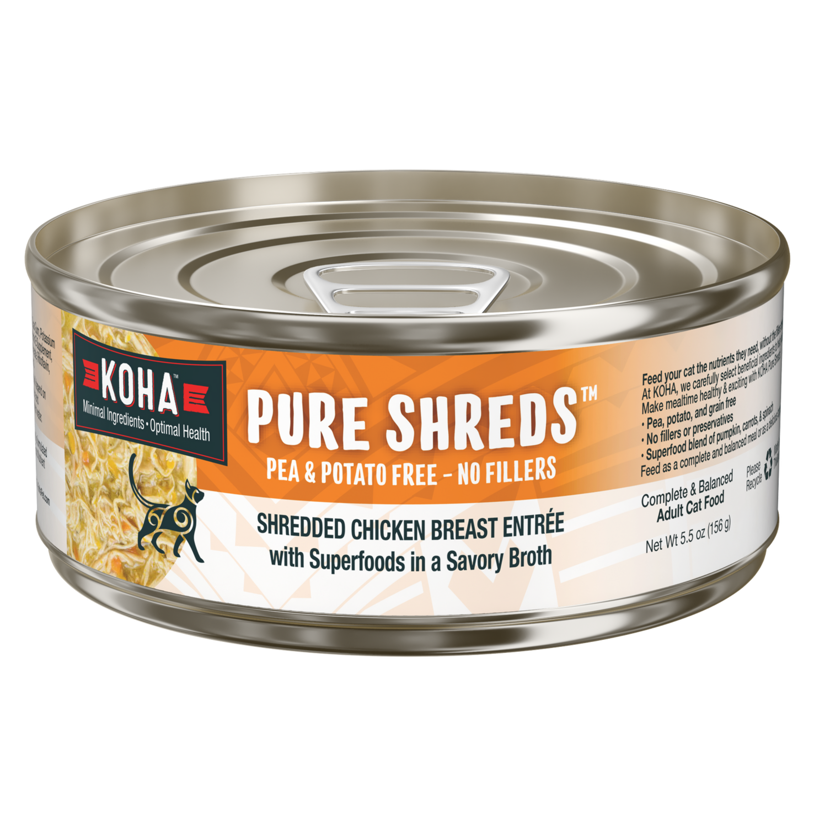 Koha Pet Food Koha Pet Food Pure Shreds - Shredded Chicken Breast Entrée for Cats