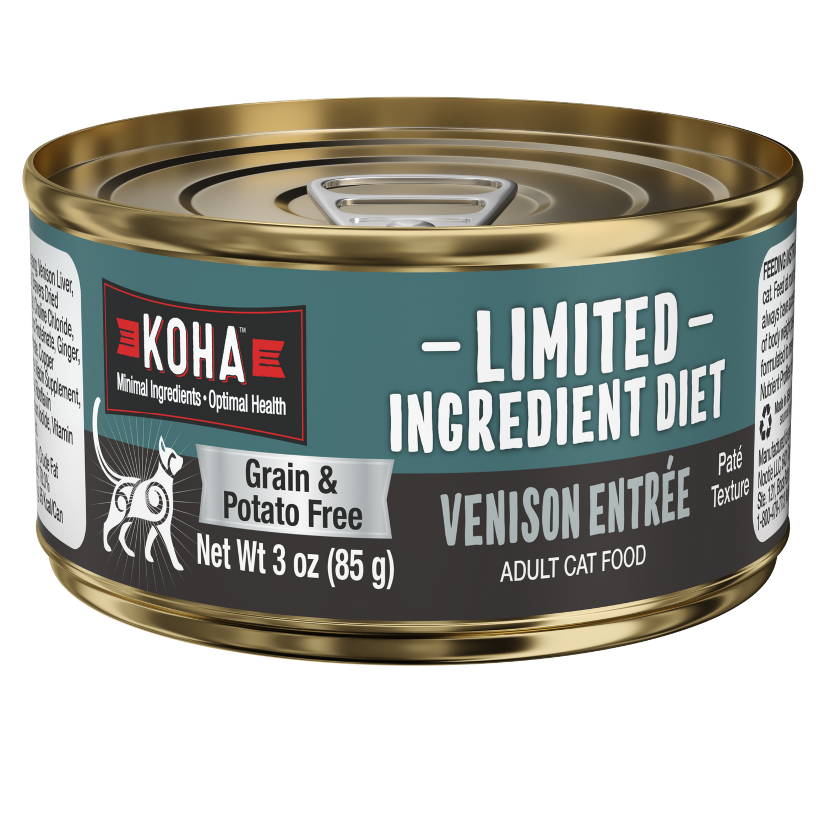 Koha Pet Food Koha Pet Food Limited Ingredient Diet - Venison Paté for Cats
