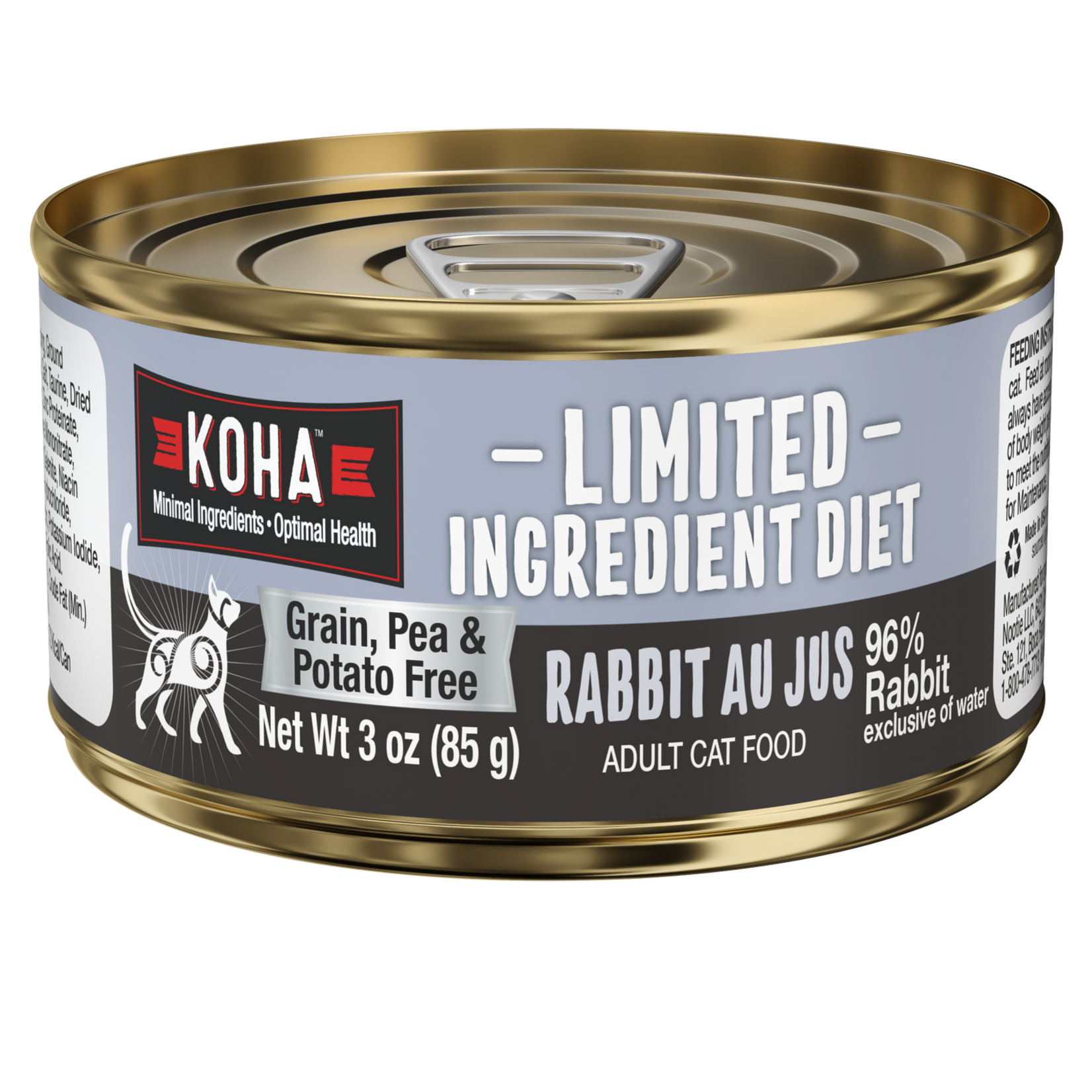 Koha Pet Food Koha Pet Food Limited Ingredient Diet - Rabbit Au Jus for Cats