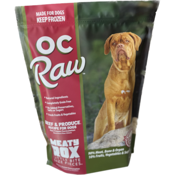 OC Raw OC Raw Beef & Produce Recipe Meaty Rox for Dogs