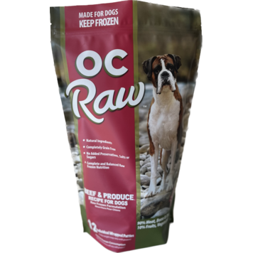 OC Raw OC Raw Beef & Produce Recipe Patties for Dogs