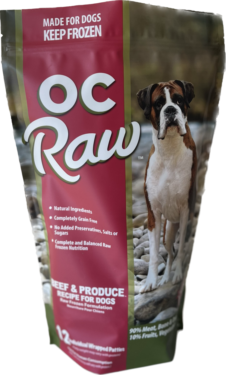 OC Raw OC Raw Beef & Produce Recipe Patties for Dogs