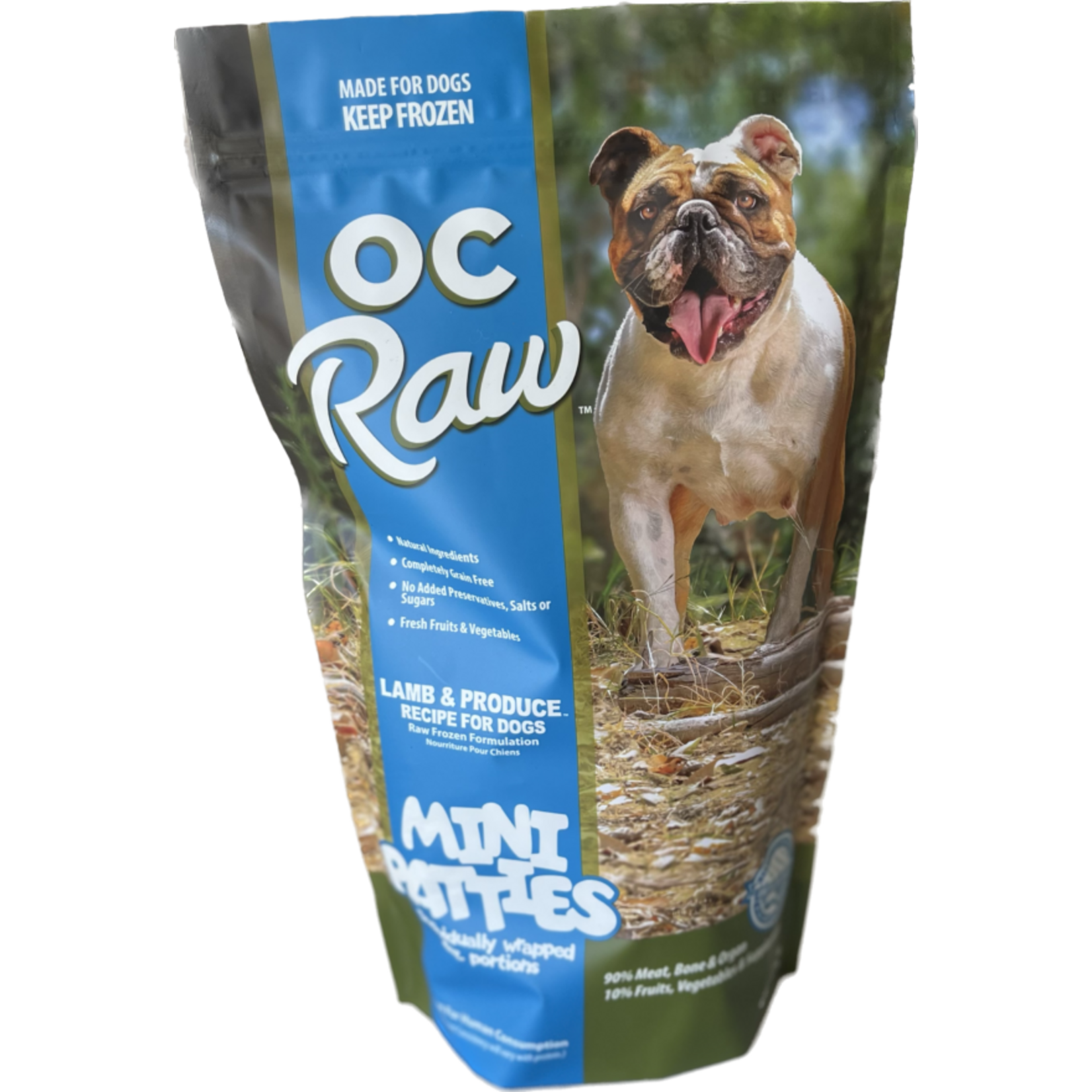OC Raw OC Raw Lamb & Produce Recipe Mini Patties for Dogs