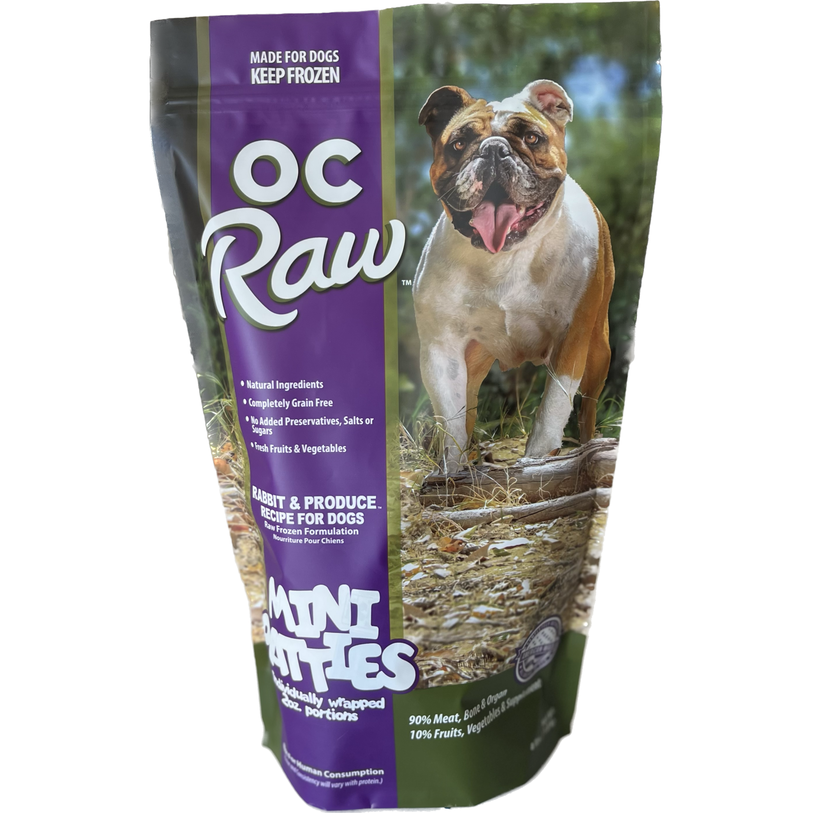 OC Raw OC Raw Rabbit & Produce Recipe Mini Patties for Dogs