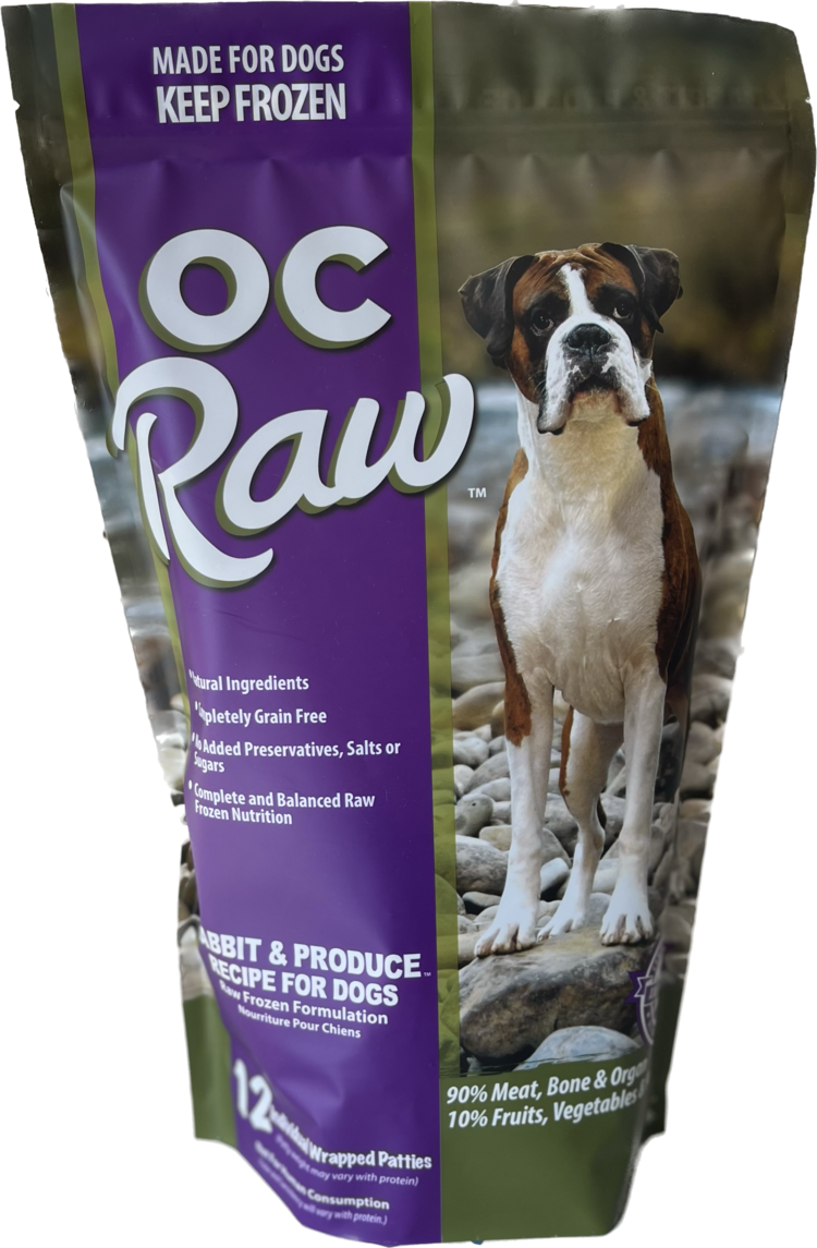 OC Raw OC Raw Rabbit & Produce Recipe Patties for Dogs