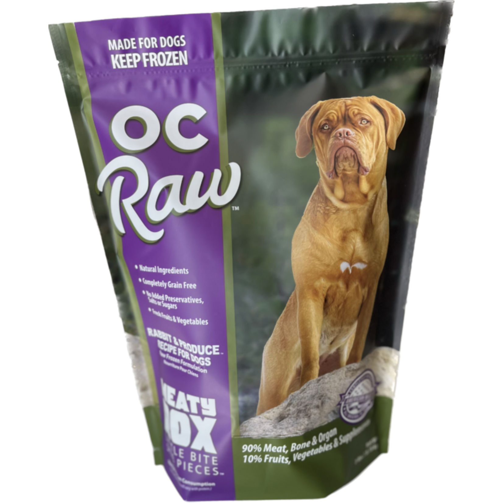 OC Raw OC Raw Rabbit & Produce Recipe Meaty Rox for Dogs