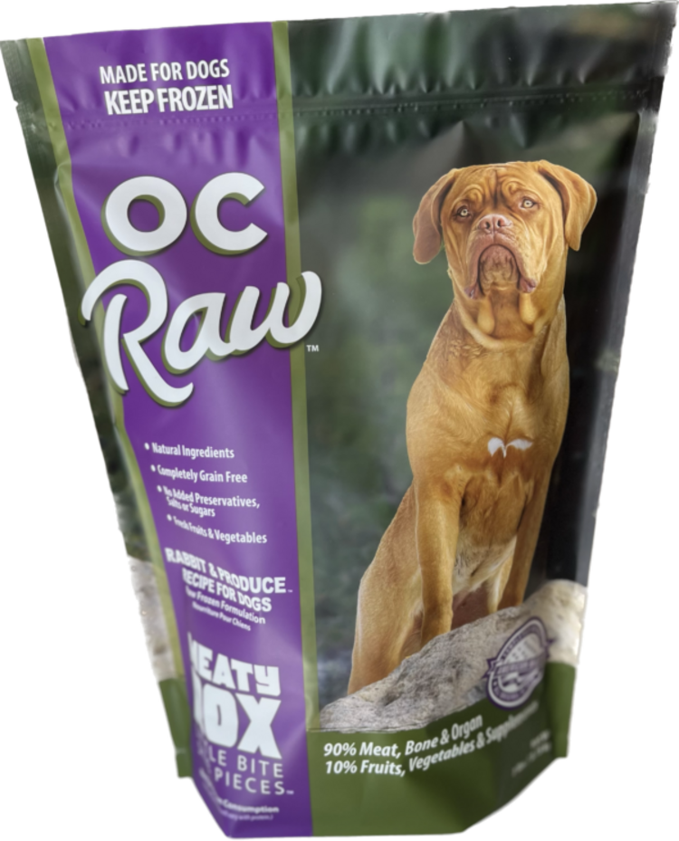 OC Raw OC Raw Rabbit & Produce Recipe Meaty Rox for Dogs