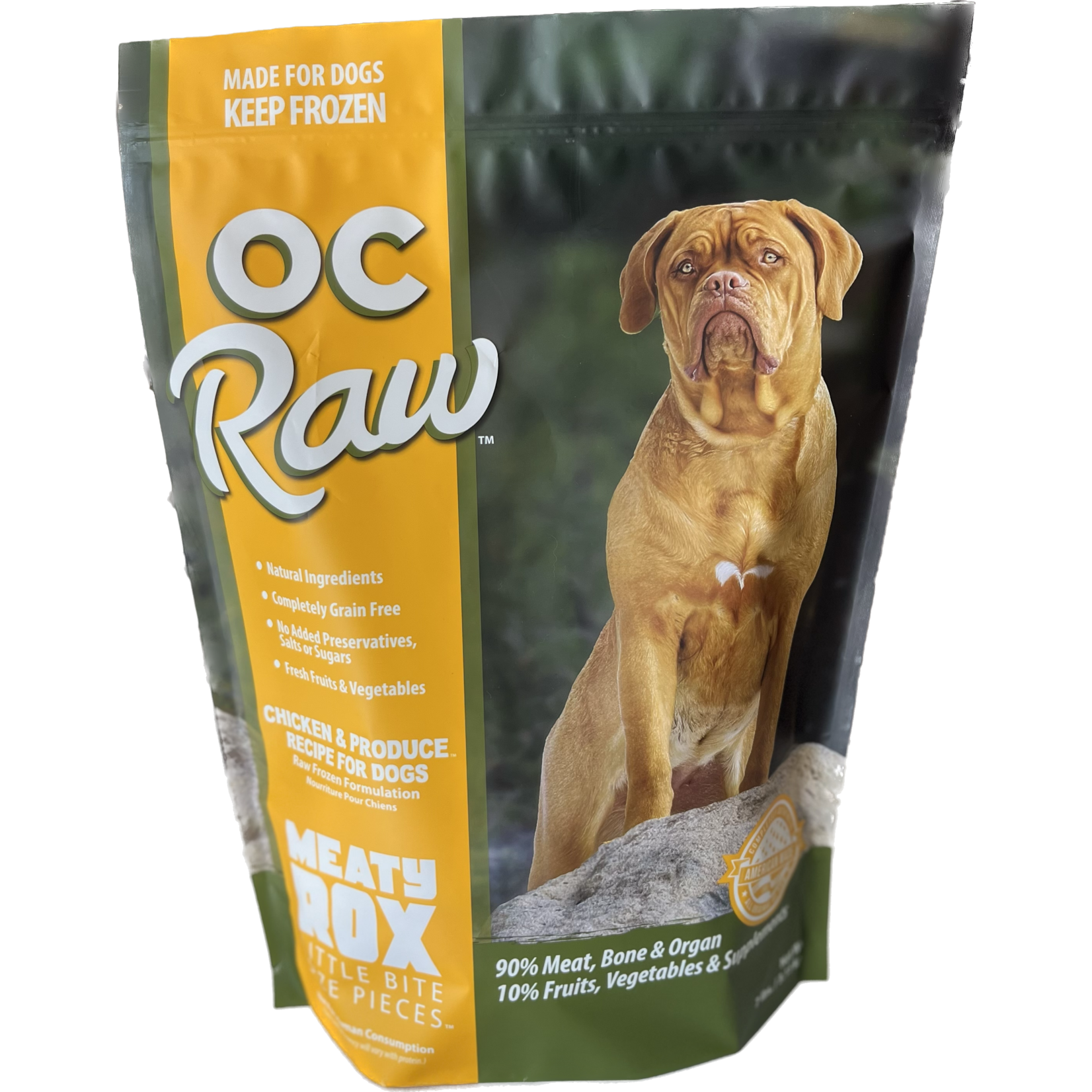 OC Raw OC Raw Chicken & Produce Recipe Meaty Rox for Dogs