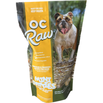 OC Raw OC Raw Chicken & Produce Recipe Mini Patties  for Dogs