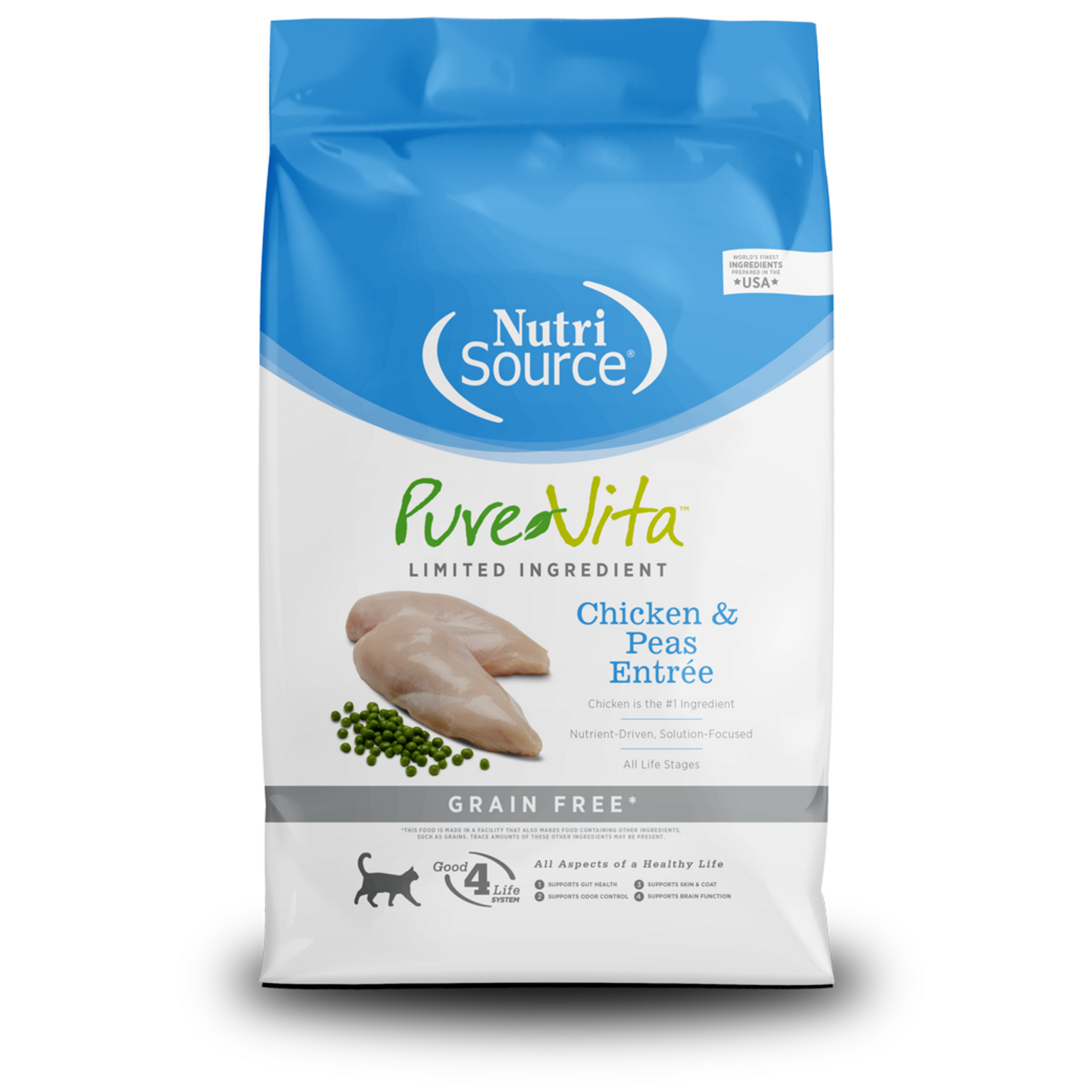 NutriSource NutriSource Pure Vita - Grain Free Chicken & Peas Entrée for Cats