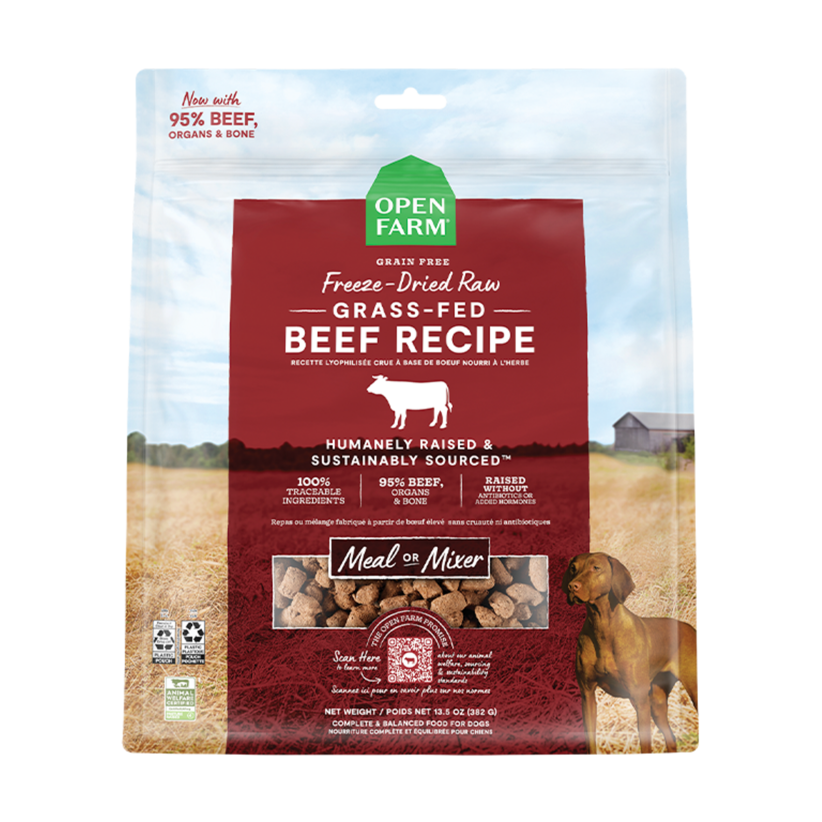 Open Farm Open Farm Freeze-Dried Raw - Grass-Fed Beef Recipe Morsels for Dogs