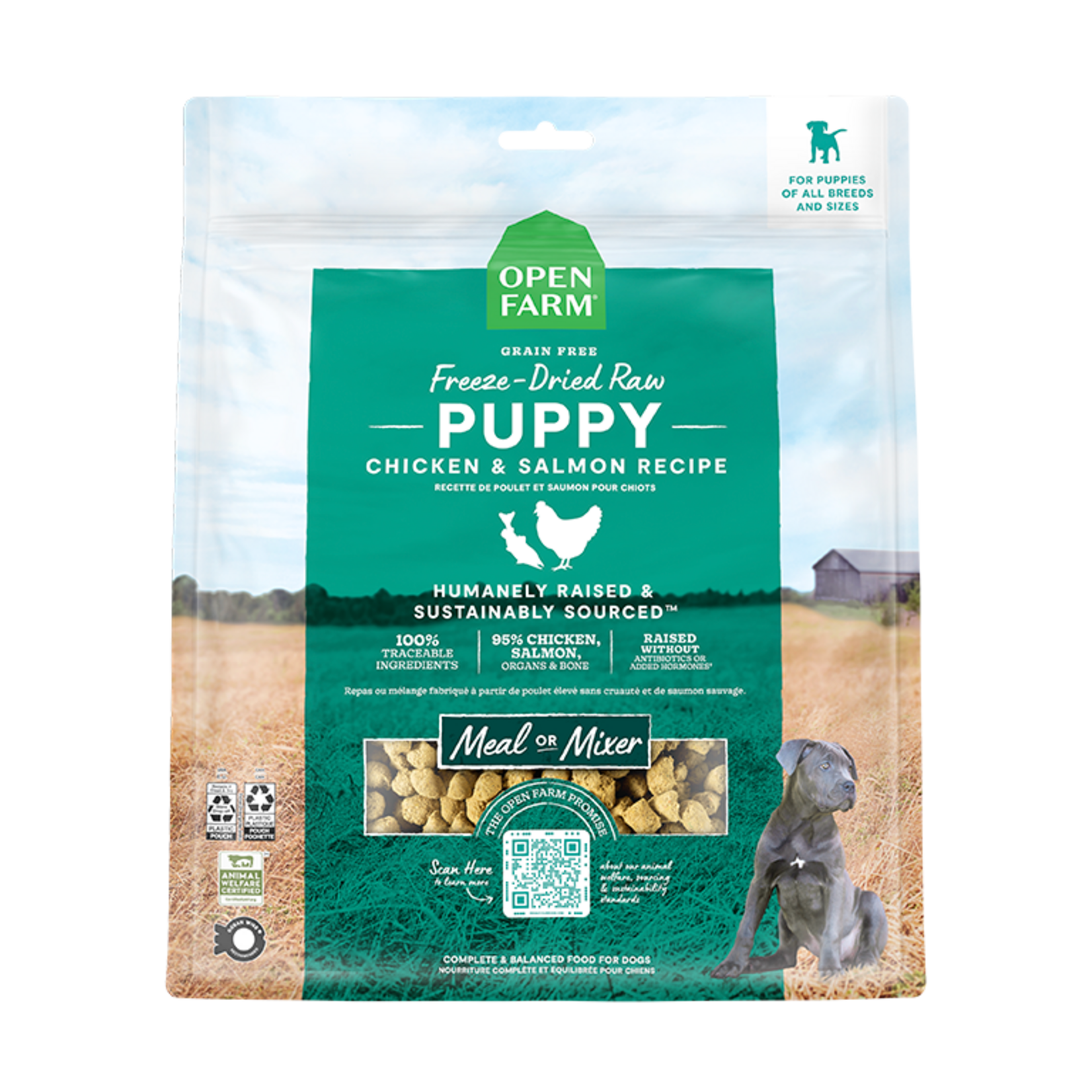 Open Farm Open Farm Freeze-Dried Raw - Puppy Chicken & Salmon Recipe Morsels for Dogs