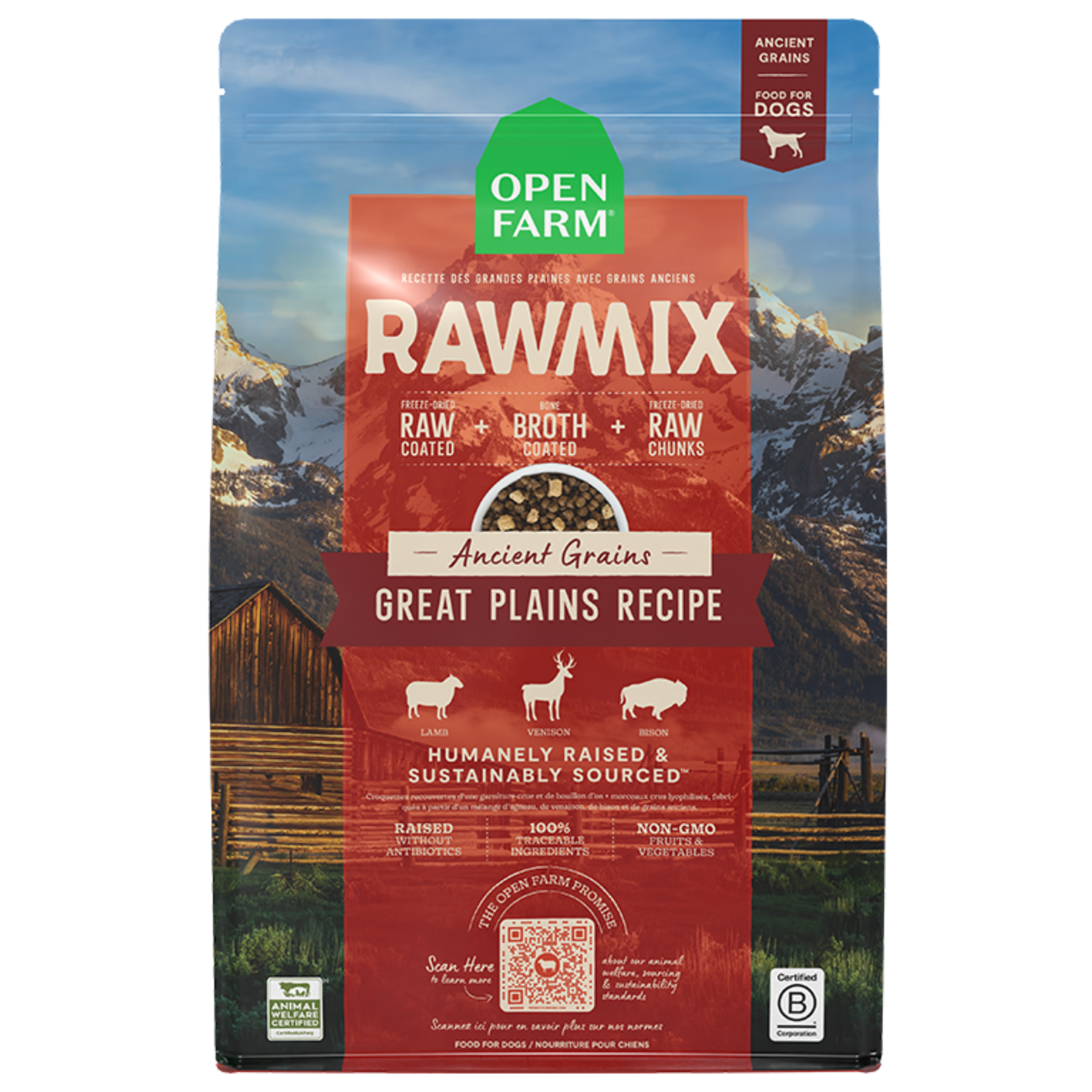 Open Farm Open Farm RawMix - Great Plains Ancient Grains Recipe for Dogs