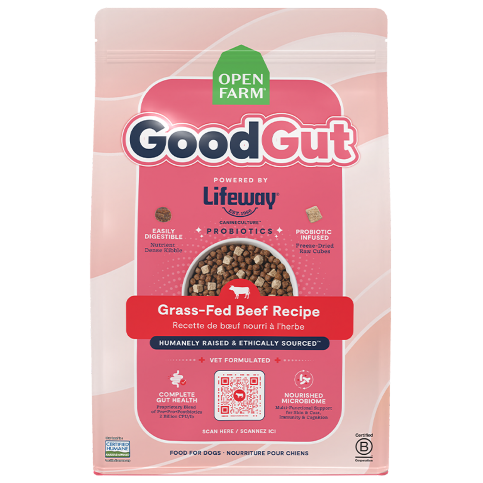 Open Farm Open Farm GoodGut - Grass-Fed Beef Recipe for Dogs