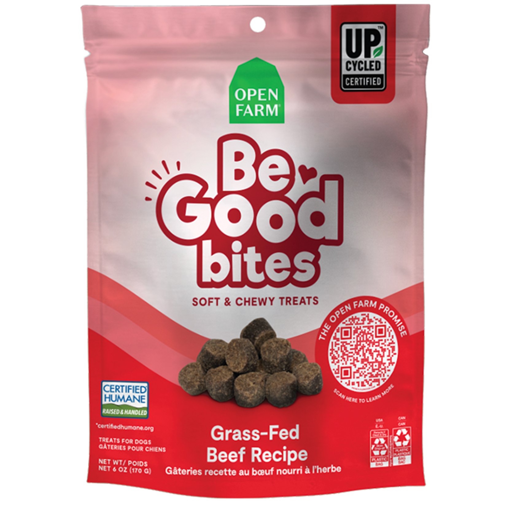 Open Farm Open Farm Be Good Bites - Grass-Fed Beef Recipe Soft & Chewy Treats