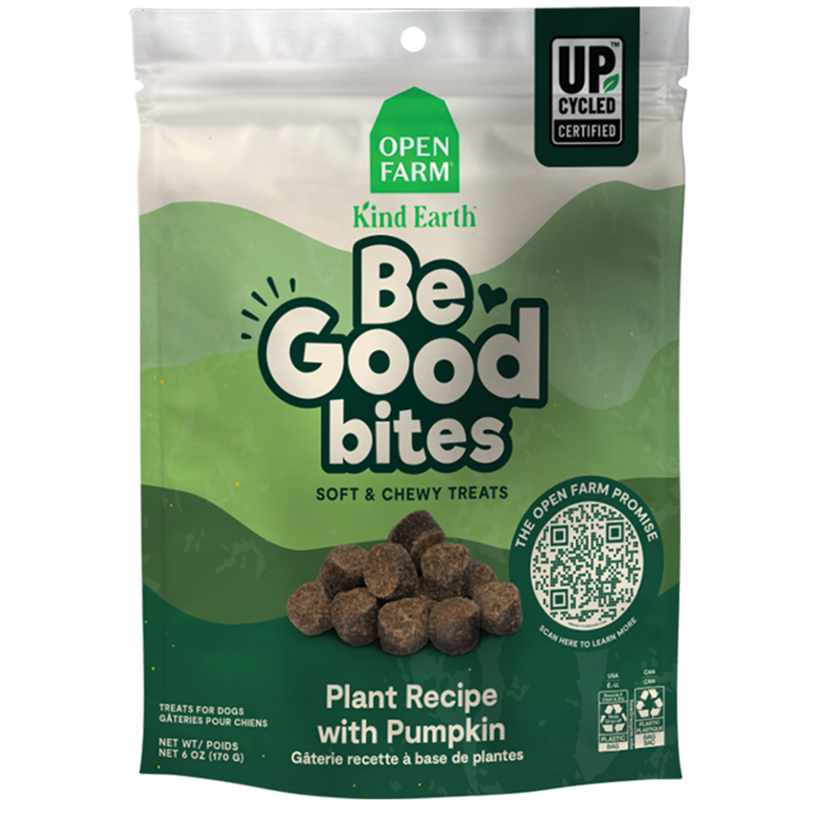 Open Farm Open Farm Be Good Bites - Plant Recipe with Pumpkin Soft & Chewy Treats