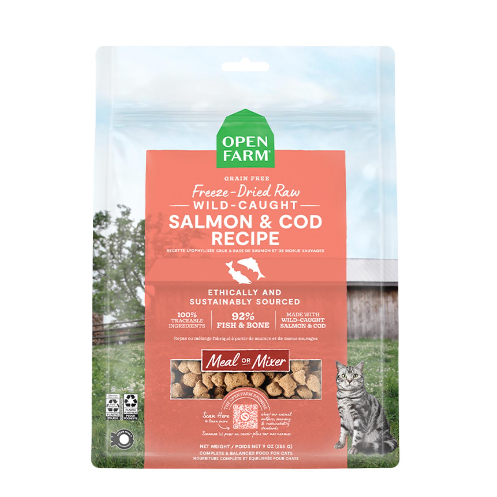 Open Farm Open Farm Freeze-Dried Raw - Wild-Caught Salmon & Cod Recipe Morsels for Cats