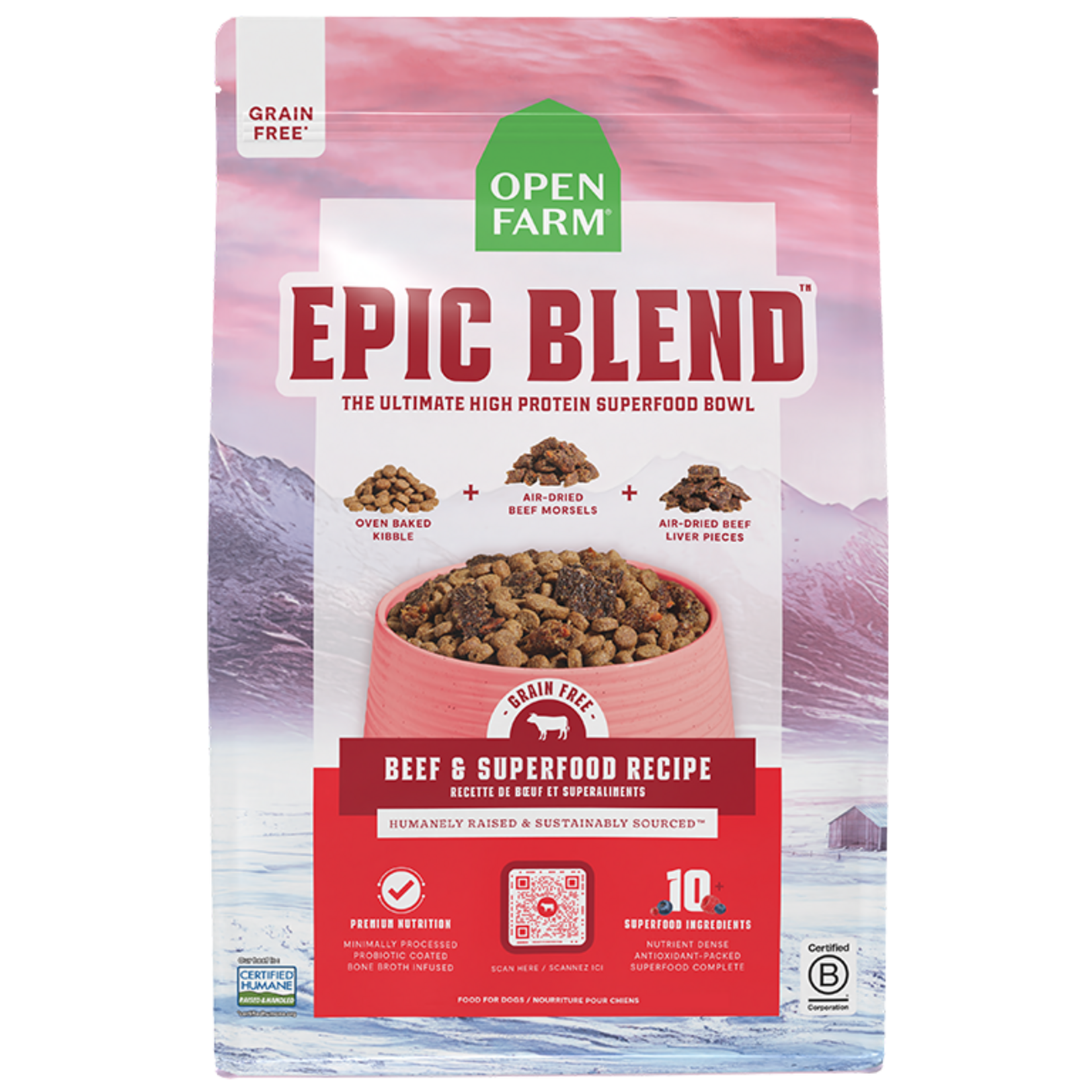 Open Farm Open Farm Epic Blend - Grain Free Beef & Superfood Recipe for Dogs