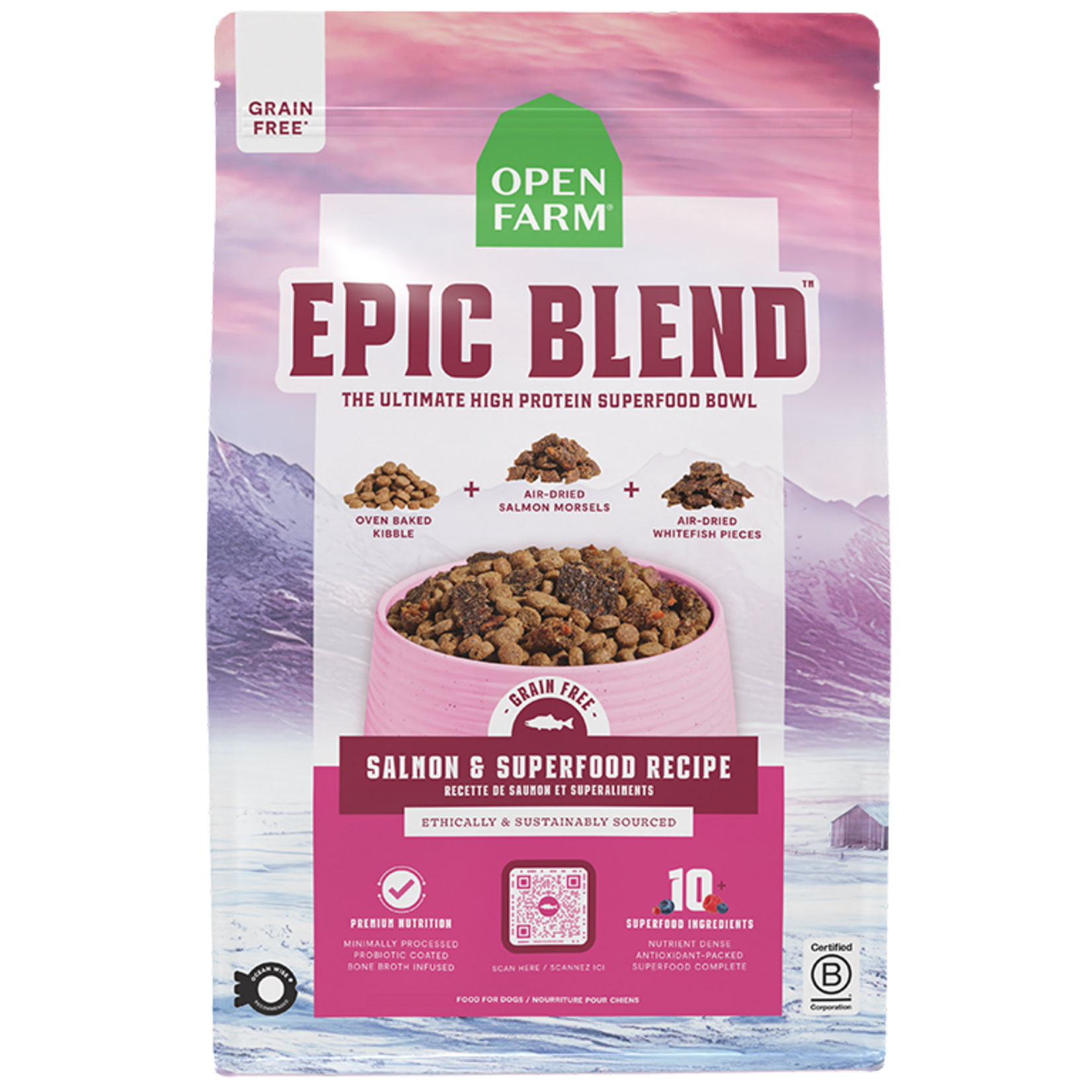 Open Farm Open Farm Epic Blend - Grain Free Salmon & Superfood Recipe for Dogs