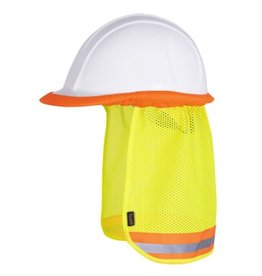 Hard hat mesh sun shade yellow