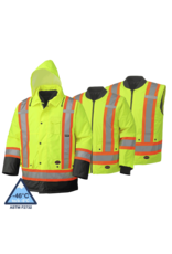 Waterproof 6 in 1 Hi-Vis Parka