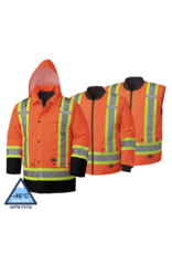 Waterproof 6 in 1 Hi-Vis Parka