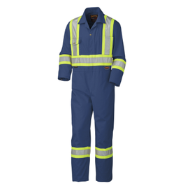 Safety Poly/Cotton Coverall Navy  Class 1 Level 2