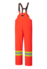 FR PU Rain bib pant - orange