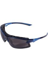 Dynamic Translucent Blue Frame Glasses with Foam