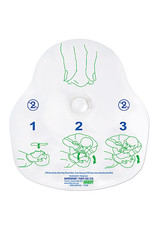 CPR Face Shield, w/One-way Filtered Valve