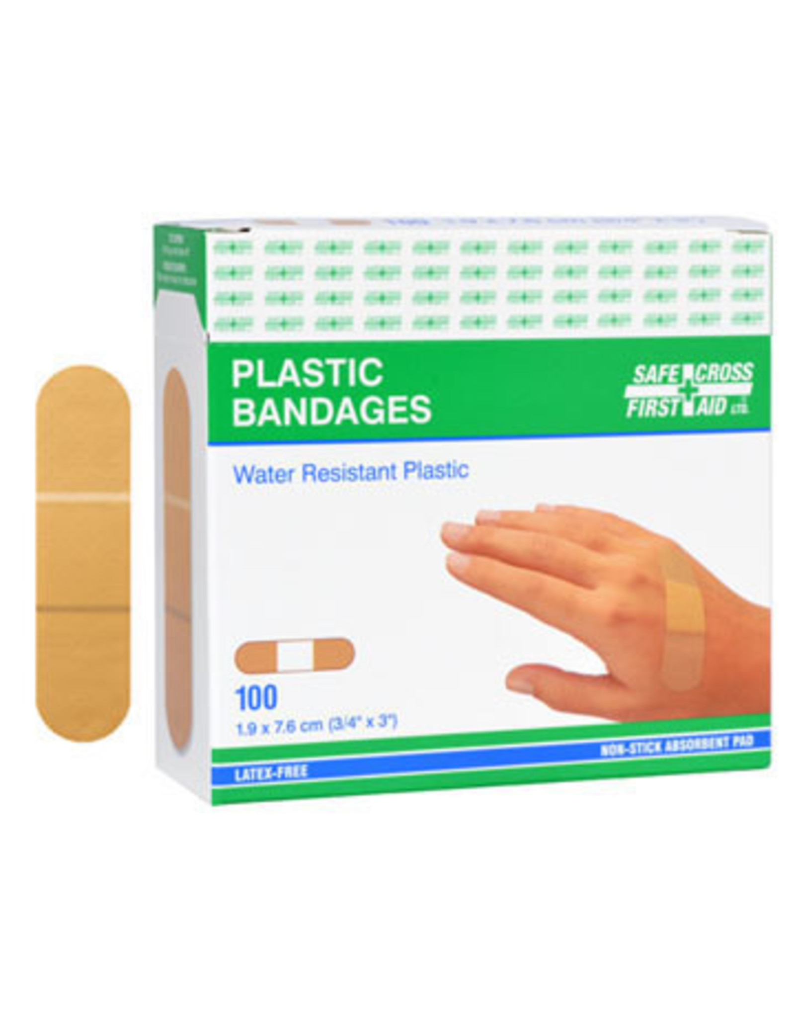 Plastic Bandages, 19 x 7.6cm, 100's