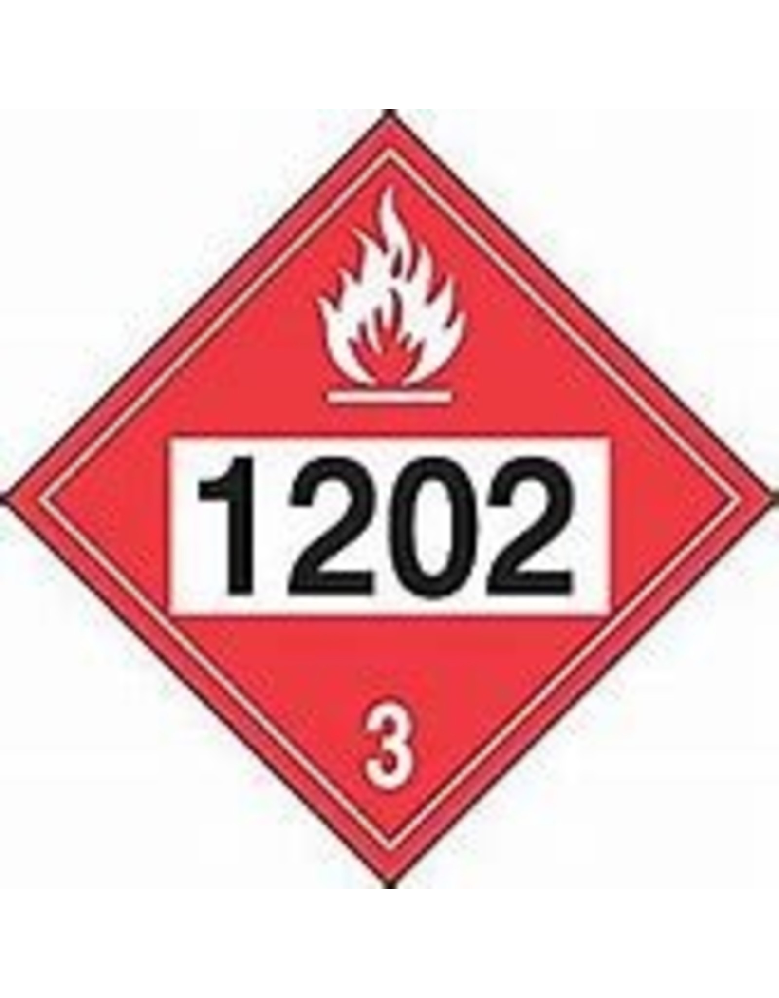 1202 (Diesel Fuel) Placard - Plastic