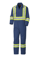 Safety Poly/Cotton Coverall Navy  Class 1 Level 2