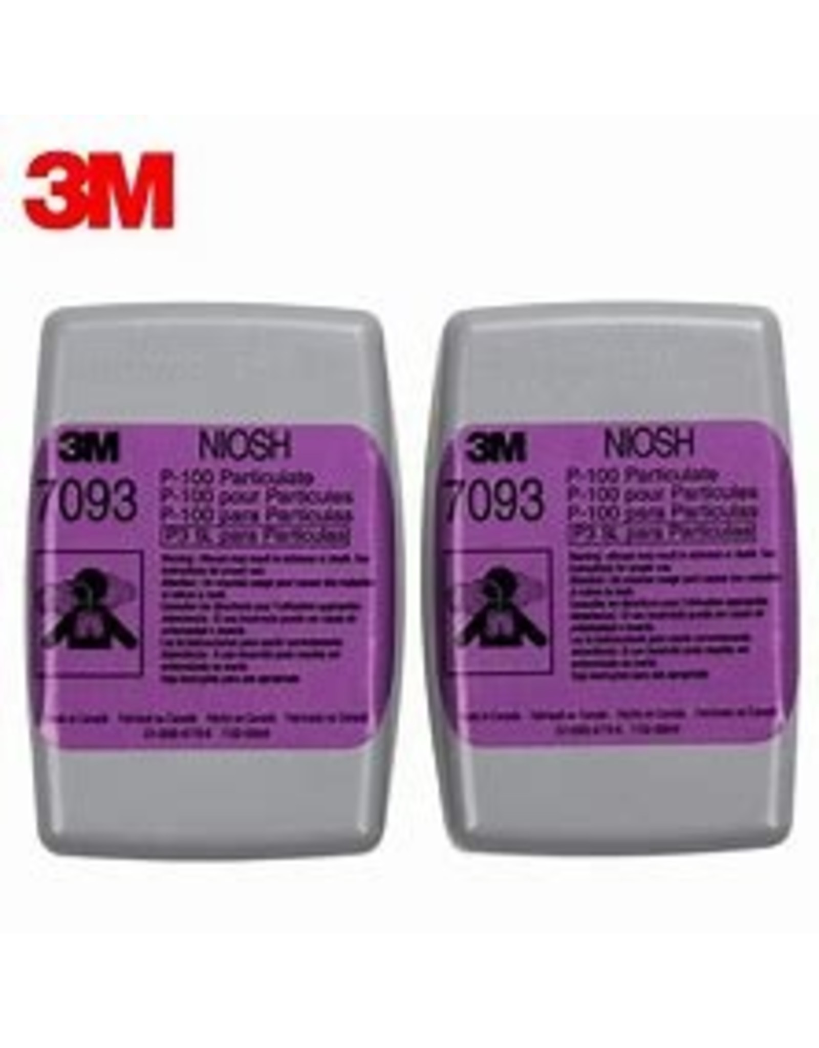 3M P100 filter with hard Cover