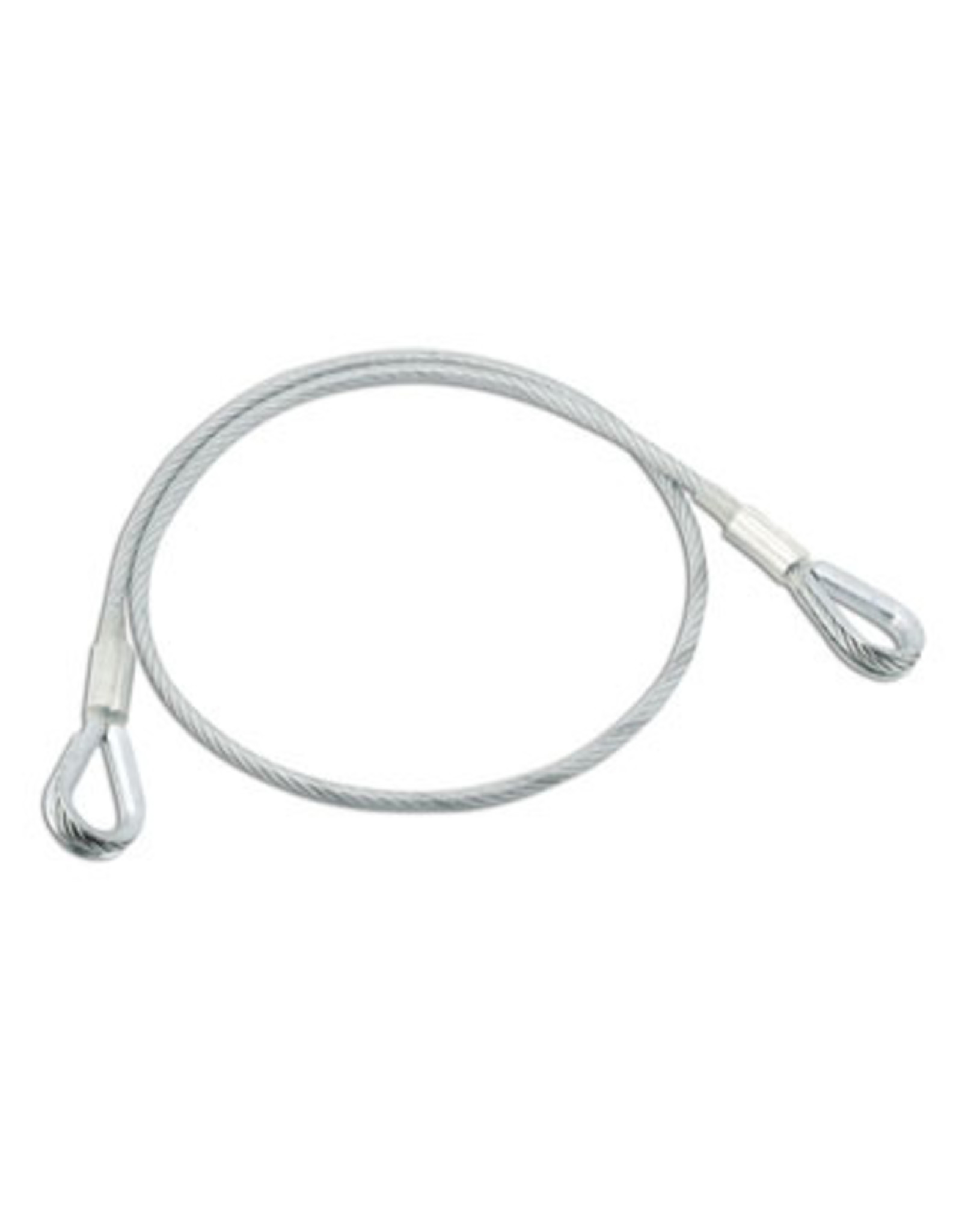 Cable Sling 1/4 in (6 mm) galvanized steel Cable w/ swaged eyes at each end. PVC Coated
